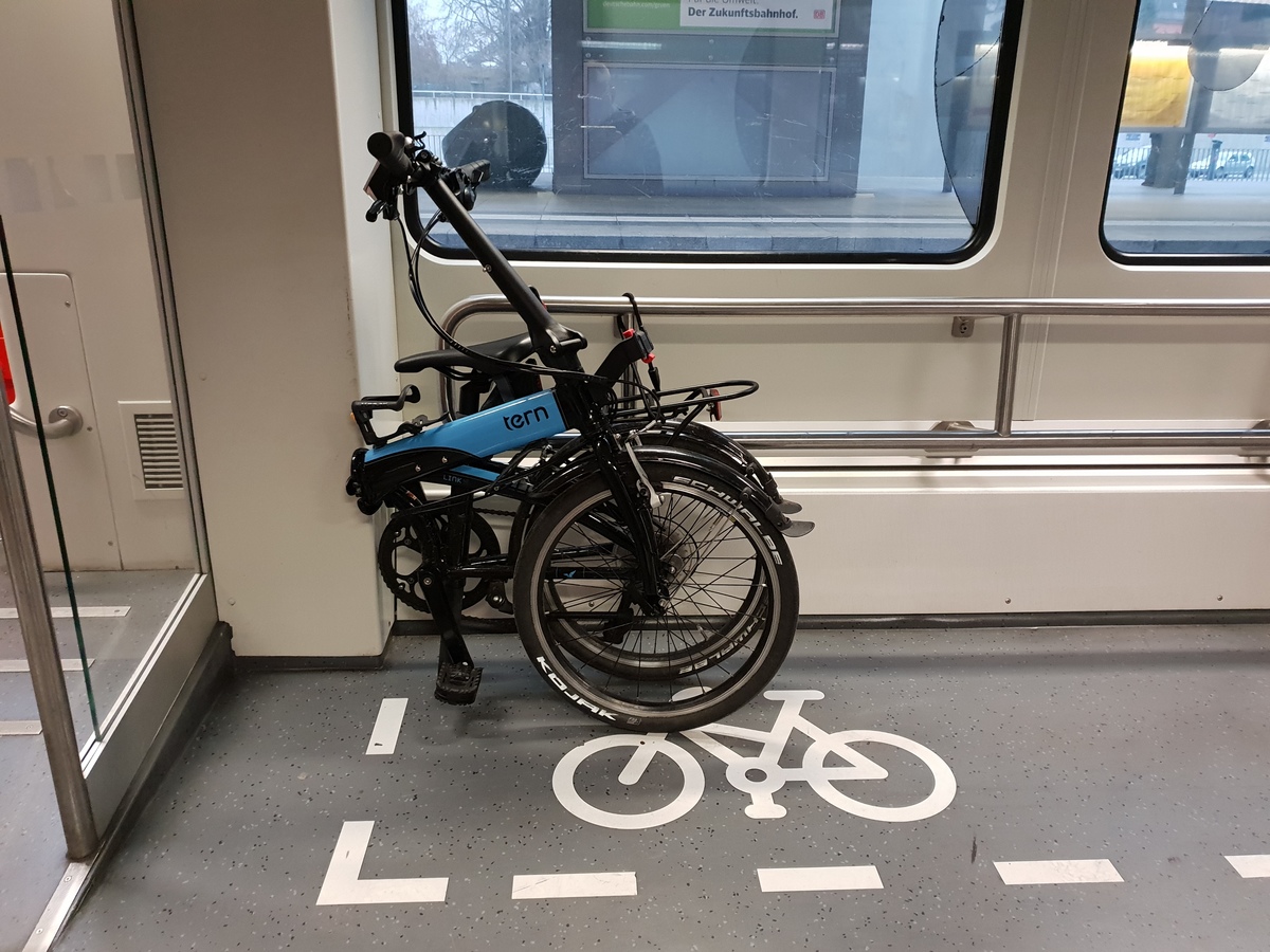 Fahrrad im Zug